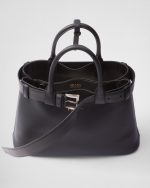 Prada Buckle Small Leather Handbag With Belt - Image 5